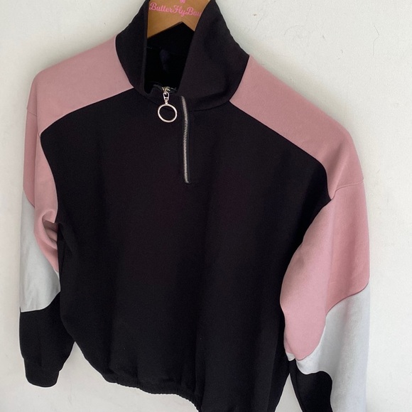 In motion full zip color black long sleeve jacket, Size M - Picture 2 of 10